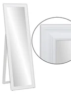 Lustra - STYLOWE duże STOJĄCE lustro w OZDOBNEJ BIAŁEJ ramie o wymiarze 170x50cm - miniaturka - grafika 1