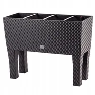 Donice - Doniczka z systemem nawadniania Trikala 80 cm, ciemny brąz - miniaturka - grafika 1