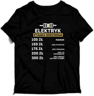 Gadżety dla niej i dla niego - Koszulka - ELEKTRYK Stawka Godzinowa Prezent - miniaturka - grafika 1