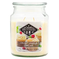 Świece - Świeca zapachowa 2 knoty w szkle Candle Brothers 510 g - Wanilia Creamy Vanilla Cupcake - miniaturka - grafika 1