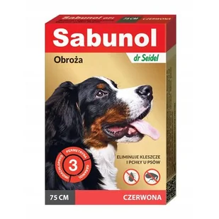 Dr Seidla Dermapharm Sabunol Gpi Obroża Przeciw Pchłom Dla Psa Czerwona 75Cm - Artykuły przeciw pasożytom - miniaturka - grafika 2