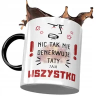 Kubki - Kubek Czarny Dla Taty Ojca na Dzień Taty Prezent z Nadrukiem ze Zdjęciem + Opakowanie na prezent (wzór 03) - miniaturka - grafika 1