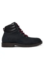 Botki męskie - Tommy Hilfiger Trzewiki Cleated Hilfiger Wrm Hook Boot FM0FM05699 Granatowy - miniaturka - grafika 1