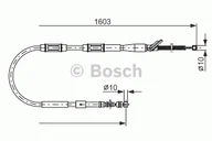 Linki hamulca postojowego - Bosch Linka hamulca BOSCH 1987477409 1987477409 - miniaturka - grafika 1