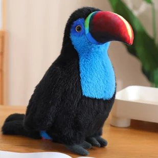 Pluszowy Ptak Tukan Maskotka Przytulanka Niebieski 20cm - Maskotki i pluszaki - miniaturka - grafika 1