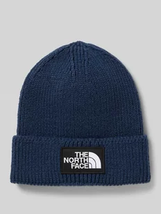 Czapka beanie z imitacji dzianiny z naszywką z logo model ‘Box’ - Czapki męskie - miniaturka - grafika 1
