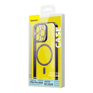 Zestaw Etui Baseus Glitter Magnetic do iPhone 14 Pro (fioletowe) + szkło hartowane + zestaw czyszczący - Etui i futerały do telefonów - miniaturka - grafika 5