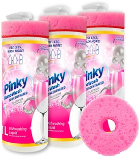 3x Płyn do mycia naczyń Platinum 1L NanoWash PINKY Koncentrat - Płyny do naczyń - miniaturka - grafika 1