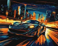 Malowanie po numerach - Norimpex Malowanie po numerach - Nocne miasto 40x50cm - miniaturka - grafika 1