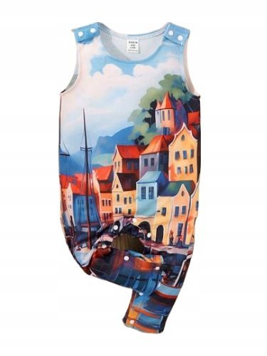 SHEIN KOMBINEZON DZIECIĘCY KOLOROWY 74cm ŁGL