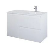 Szafki łazienkowe - Elita 168148 SZAFKA podumywalkowa SPLIT 100 2S L CARGO WHITE MATT PDW - miniaturka - grafika 1