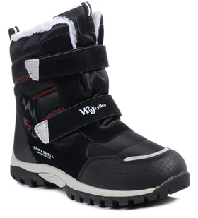 Buty zimowe dziecięce  ocieplane śniegowce Wojtyłko 24097 impregnowane-35 - Śniegowce damskie - miniaturka - grafika 1