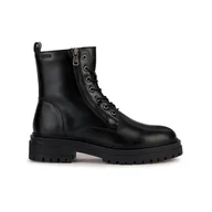 Kozaki damskie - Damskie Buty zimowe GEOX D IRIDEA D36HRK-00043-C9999 – Czarny - miniaturka - grafika 1