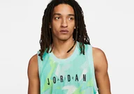Koszulki męskie - Nike Air Jordan Jumpman Apparel Printed Jersey Sunset Pulse - miniaturka - grafika 1
