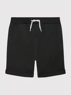 Spodnie i spodenki dla dziewczynek - Name it Szorty sportowe 13201050 Czarny Regular Fit - grafika 1