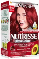 Farby do włosów i szampony koloryzujące - Farba kremowa z utleniaczem Garnier Tinte Pelo Nutrisse 6.60 Rojo Intenso 60 ml (3600541375789) - miniaturka - grafika 1