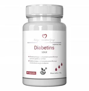 Diabetins Max, Chrom Morwa Biała Cynk Europe Innovation Group, 30 Kaps. - Suplementy naturalne - miniaturka - grafika 1