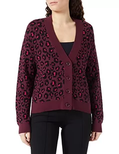GERRY WEBER Edition Damska kurtka 730315-44713 z dzianiny, czerwona/pomarańczowa/fioletowa/różowa, 34 - Kurtki damskie - miniaturka - grafika 1