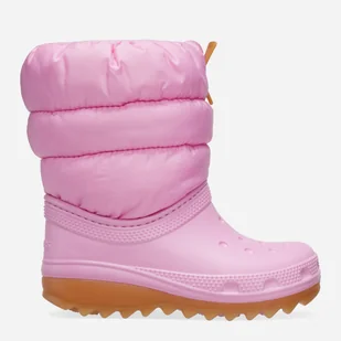 Śniegowce dziecięce dla dziewczynki ocieplane Crocs Classic Neo Puff Boot T 207683-6XQ 23-24 Różowe (196265749522) - Buty dla dziewczynek - miniaturka - grafika 1
