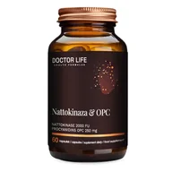 Witaminy i minerały - Doctor Life Nattokinaza & OPC suplement diety wspierający układ krwionośny 60 kapsułek - miniaturka - grafika 1