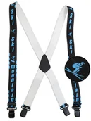 Dodatki do ubrań - Szerokie czarne narciarskie szelki do spodni - SKI SZ142 - miniaturka - grafika 1