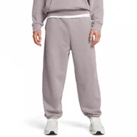 Spodnie męskie - Męskie spodnie dresowe Under Armour UA Icon Hwt Flc Wash Os Pant - beżowe - miniaturka - grafika 1