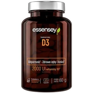 ESSENSEY D3 2000 IU 120caps - Witaminy i minerały dla sportowców - miniaturka - grafika 1