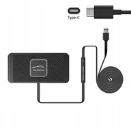 Ładowarki samochodowe - Universal Fast Charging Pad Wireless Car Phone Charger Mat iPhone Samsung - miniaturka - grafika 1