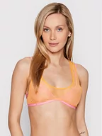 Bielizna sportowa damska - Calvin Klein Underwear Biustonosz top 000QF6781E Pomarańczowy - miniaturka - grafika 1