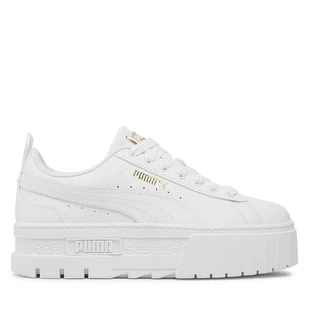 Sneakersy Puma Mayze Lth Jr 384527 Biały - Sneakersy damskie - miniaturka - grafika 1
