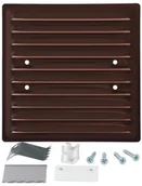 Kratki wentylacyjne - KRATKA METALOWA 150*150MM UCHWYT ROZPRĘŻNY BRĄZOWA - miniaturka - grafika 1