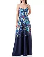 Sukienki - Vera Mont Vera Mont Sukienka damska 8418/4024, ciemnoniebieska/mięta, 34, ciemnoniebieski/miętowy - miniaturka - grafika 1