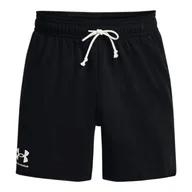 Spodenki męskie - Spodenki męskie Under Armour Rival Terry 6in Short Black M - miniaturka - grafika 1