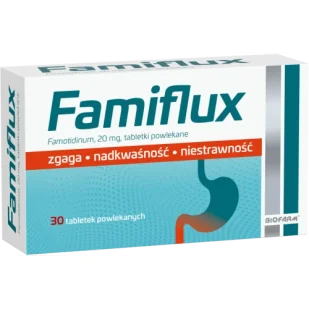 Famiflux 20 mg, 30 tabletek - Układ pokarmowy - miniaturka - grafika 1