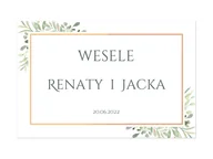 Wesele i ślub - Plakat Weselny personalizowany - 90x60 cm - miniaturka - grafika 1