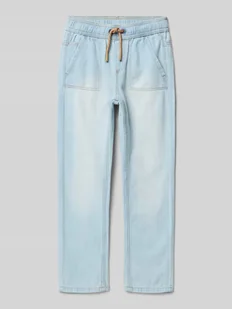 Jeansy sportowe o kroju regular fit z czystej bawełny model ‘PETE’ - Spodnie i spodenki dla chłopców - miniaturka - grafika 1