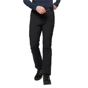 Męskie spodnie softshellowe Jack Wolfskin STOLLBERG PANTS M black - 46 - Spodnie sportowe męskie - miniaturka - grafika 1