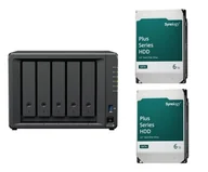 Serwery plików NAS i macierze dyskowe - Synology DS1525+ 2x 6TB HDD HAT3300-6T DS1525+_2x6TB (1349230+2*1161641) - miniaturka - grafika 1