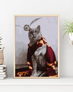 Malowanie po numerach - Magiczny kot 40x50cm - Twoje Hobby - Malowanie po numerach - miniaturka - grafika 2