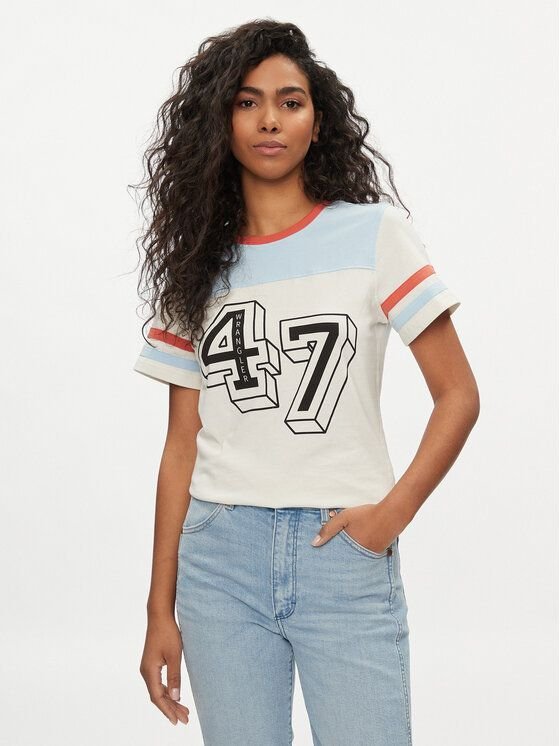 t-shirt donna wrangler 112350188 white