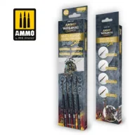Akcesoria i części modelarskie - Ammo: Wargaming Universe - Marta Kolinsky Figures Premium Brush Set - miniaturka - grafika 1