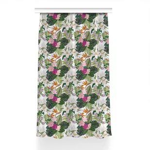 Klasyczna zasłona kolory Egzotyczne kwiaty 150x240, Fabricsy - Zasłony - miniaturka - grafika 1