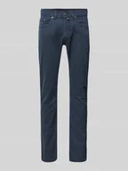 Spodnie męskie - Jeansy o kroju tapered fit z 5 kieszeniami model ‘Lyon’ - miniaturka - grafika 1