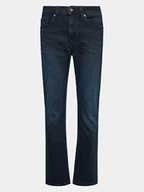 Spodnie męskie - Mustang Jeansy Orlando 1013321 Granatowy Slim Fit - miniaturka - grafika 1