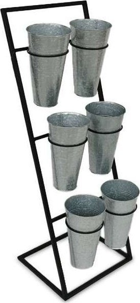 Art-Pol Stojak metalowy Na Kwiaty do Kwiaciarni 6 osłonki