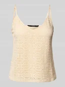 Koszulki i topy damskie - Top na ramiączkach o kroju comfort fit z koronką model ‘MAYA’ - miniaturka - grafika 1