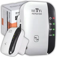 Wzmacniacze sygnału wifi - Wzmacniacz Sygnału Wifi Mocny Zasięg 300 Mb/S Repeater 2 Tryby Funkcja Wps - miniaturka - grafika 1