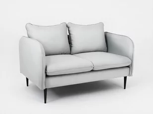 Sofa 2-osobowa INSTIT POSH BLACK, szara, 90x145x89 cm - Sofy i kanapy - miniaturka - grafika 1