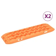 Narzędzia samochodowe - vidaXL Trapy, 2 szt., pomarańczowe, 106x30,5x7 cm, nylon - miniaturka - grafika 1