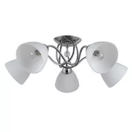 Oprawy, klosze i abażury - Italux Lampa wisząca LUGANO chrom śr 56 cm 5x40W E14 - miniaturka - grafika 1